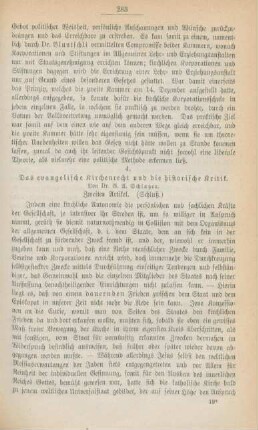 283-299 Das evangelische Kirchenrecht und die historische Kritik : zweiter Artikl