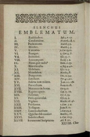 Elenchus Emblematum