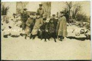 Gruppenbild von Offizieren aus dem Ersten Weltkrieg