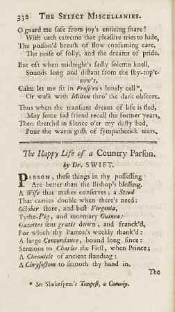 The Happy Life of a Country Parson