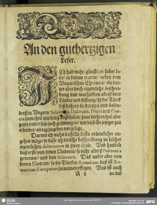 An den guthertzigen Leser