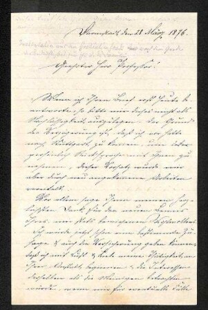 Brief von Kerz