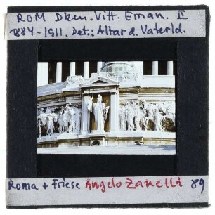 Rom, Monument für Vittorio Emanuele II / Altare della Patria : Detailansicht Altar des Vaterlandes