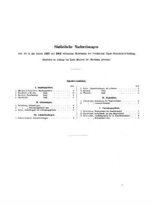 1912/1913: Statistische Nachweisungen über die in den Jahren ... vollendeten Hochbauten der preußischen Staats-Eisenbahnverwaltung