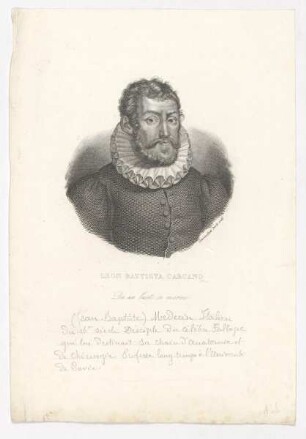 Bildnis des Leon Battista Carcano