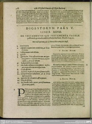 Digestorum Pars V.