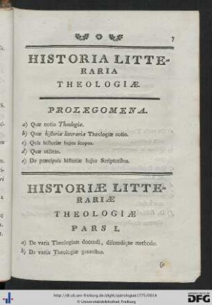 Historia Litteraria Theologiae.