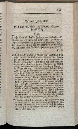 Drittes Hauptstück. Von dem St. Veitstanz (Chorea, Chorea Sancti Viti).