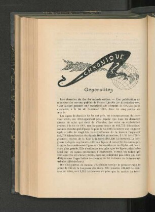 Généralités.