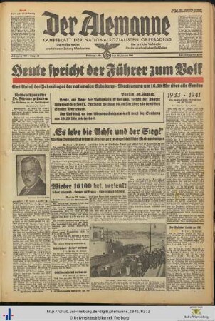 30.01.1941 (Donnerstag-Ausgabe)