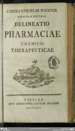 Delineatio Pharmaciae Chemico-Therapeuticae