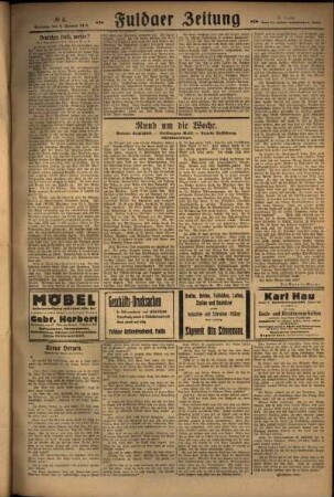 Dritte Ausgabe vom Sonntag, den 06. Januar 1929.