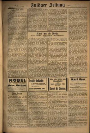 Dritte Ausgabe vom Sonntag, den 06. Januar 1929.