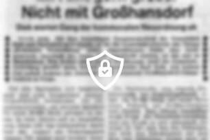 Im Amt gern größer - Nicht mit Großhansdorf