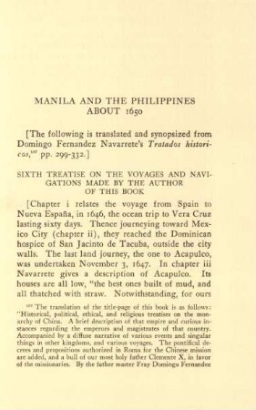 Manila and the Philippines about 1650
