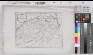 Flandern (Grafschaft) Übersichtskarte 1791 4 dt. Meilen = 6,8 cm 24,5 x 33 Druck F. J. J. Reilly Landsberg-Velen Nr. 721