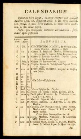 Calendarium