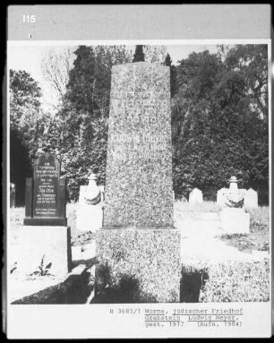 Grabstein von Ludwig Meyer (gestorben 1917)