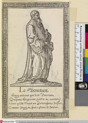 Le Venitien [Recueil de la diversité des habits, Kleidung eines venezianischen Adligen]
