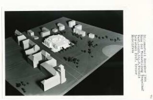 Haus der Volksbildung, Berlin-Tempelhof (Diplomarbeit bei Willy Kreuer): Modellfoto