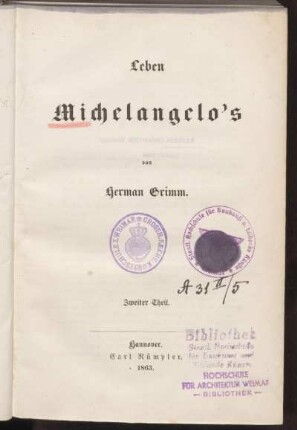 Theil 2: Leben Michelangelo's