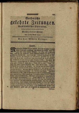 Sechszehntes Stück, den 21ten April 1792.