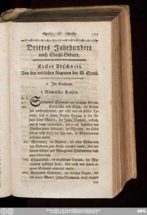 Drittes Jahrhundert nach Christi Geburt.