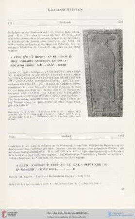 Grabinschriften (Nr. 141 - 449f)