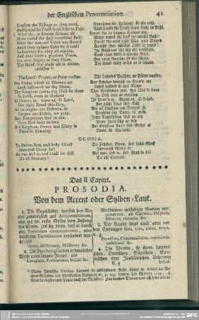 Das II. Capitel. Prosodia. Von dem Accent- oder Sylben-Laut