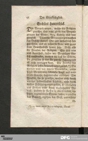 Sechstes Hauptstück.