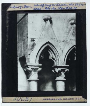 Naumburg (Saale), Dom : Innenansicht, W-Chor, Arkaden der Stifterzone, Detail