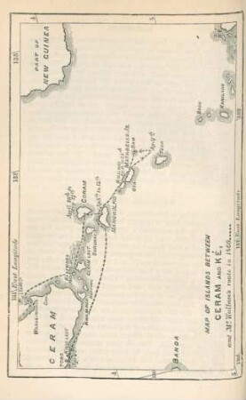Map of islands between Ceram and Ké