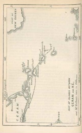 Map of islands between Ceram and Ké