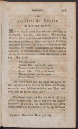 IX. Prophetische Poesien