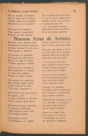 Buenos Aires de Antaño