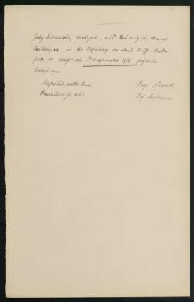 Vorlesungen Sommersemester 1909