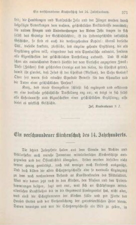 371-384 Ein verschwundener Kirchenschatz des 14. Jahrhunderts