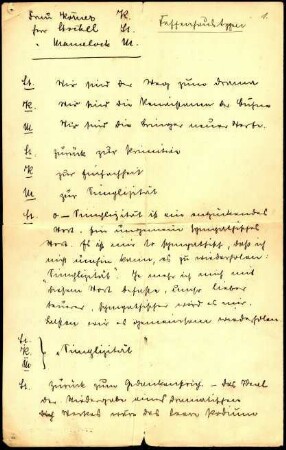 5-10-19-23.0000: Schmitz, Hermann Harry, Schriftsteller; diverse Schreiben ff.: Manuskript zu einem Theaterstück, ohne Titel