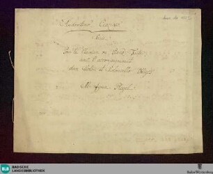 Duets. Excerpts. Arr - Don Mus.Ms. 1557 : cemb, vl, vlc; G; BenP 572/2