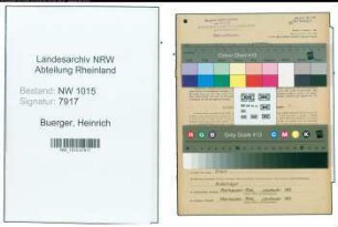 Entnazifizierung Heinrich Buerger , geb. 26.03.1909 (Konstrukteur)