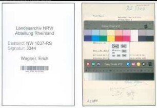 Entnazifizierung Erich Wagner , geb. 00.00.0000 ()