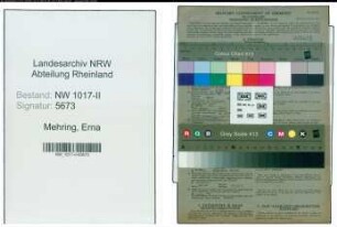 Entnazifizierung Erna Mehring , geb. 27.06.1899 (Geschaeftsfrau)