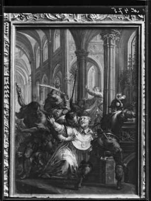 Ermordung des Thomas Becket (?) / Ermordung eines Erzbischofs