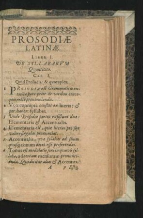 Cap. I. Quid Prosodia & quotuplex.