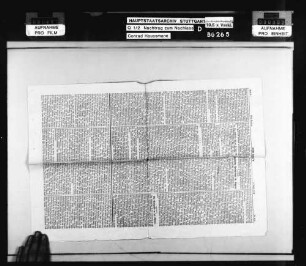 Dritter Band von Bismarcks "Gedanken und Erinnerungen" (Zeitungsausschnitte)