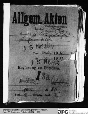 Vorstädtische Kleinsiedlungen, insbesondere für Erwerbslose. Allgemeines
