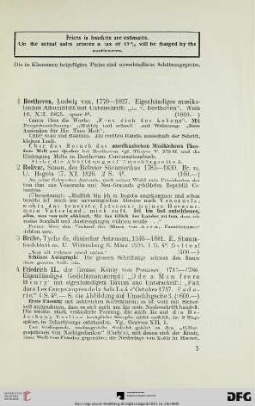 Autographen (Nr. 1-24)