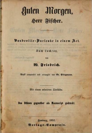 Das Theater des Auslandes. 4. 1852, H. 9