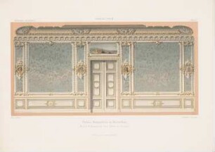 Palais Kronenberg, Warschau: Innenansicht Dekoration eines kleinen Saales (aus: Architektonisches Skizzenbuch, H. 117/6, 1872)