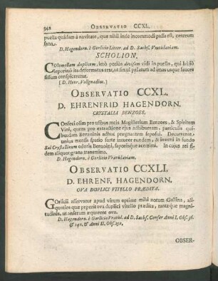Observatio CCXLI. - CCLX.